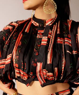 Multicolor printed georgette co ord set 4