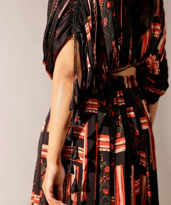 Multicolor printed georgette co ord set 5