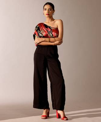 Multicolor printed georgette co ord set 1