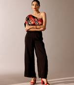 Multicolor printed georgette co ord set