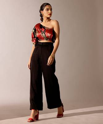 Multicolor printed georgette co ord set 2