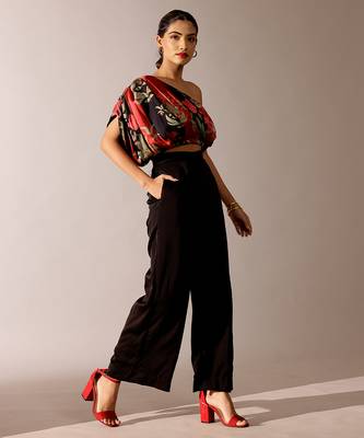 Multicolor printed georgette co ord set 3