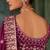 Burgandy  fancy hand work border with heavy designer blouse  wedding wear saree