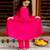 Pink Cotton Kids Anarkali with Pent & Potli