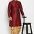 Maroon embroidered dupion art silk kurta set