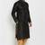 Black embroidered dupion art silk kurta set
