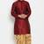 Maroon dupion art silk kurta set