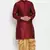 Maroon dupion art silk kurta set
