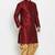 Maroon dupion art silk kurta set