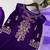 Purple Color Velvet Suit With Dupatta Designer Palazzo 