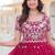 Pink Faux Blooming Sequin Embroidered Gown     Party & Festive Wear