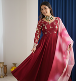 Designer Gown Suit Set Wedding Wear Beautiful Gown Set 