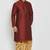 Maroon embroidered dupion art silk kurta set