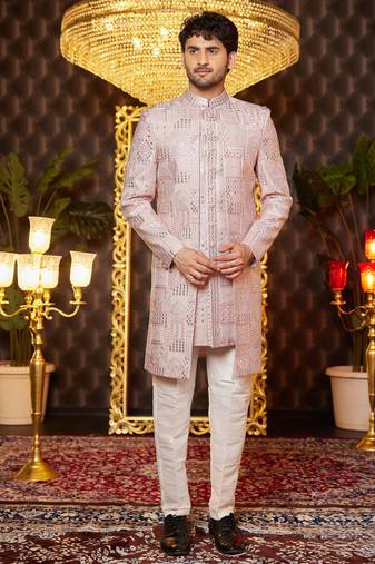 onion pink computer thread work on art silk attach indo for men 