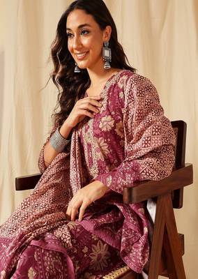 Women's casual wear kurta set with dupatta 5