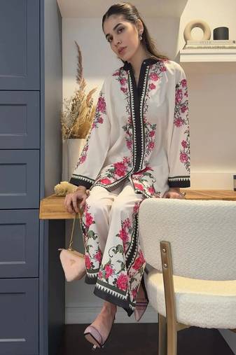 Women's floral rayon co-ords set