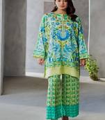 Women's round neck printed co-ords set