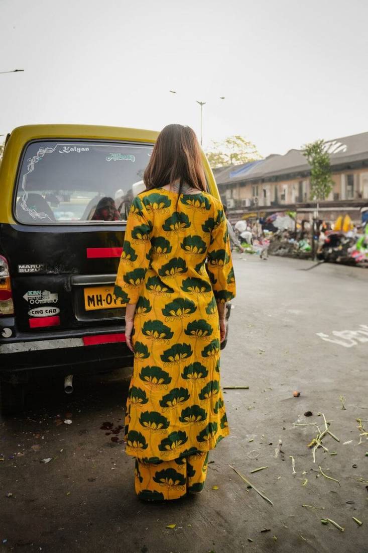 Women's floral printed rayon kurta set