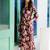 Floral printed rayon kurta set for women