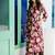 Floral printed rayon kurta set for women