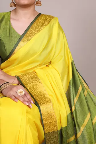 elegant poly cotton saree adorned with premium zari weaving work