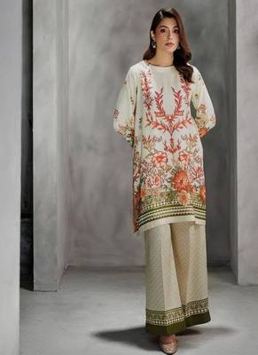 Women's round neck rayon co-ords set 1