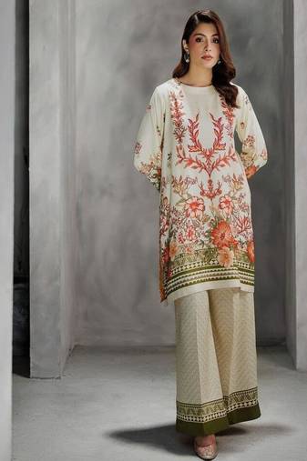 Women's round neck rayon co-ords set