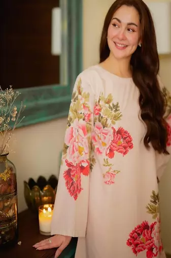 Women's round neck rayon co-ord set
