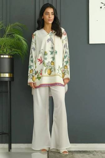 Women's v neck full sleeves co-ords set