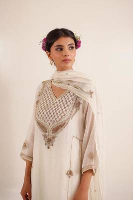 White ambiya dress set 2