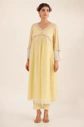 Pastle green nyraa kurta set