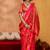 red weaving satin art silk festival trendy saree