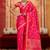 rani pink weaving satin art silk festival trendy saree