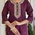 Women's Gorgeous Rayon Fabric Embroidery Work Straight Kurta Pant and Dupatta Set