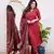 Women's  Parmpara Embroidery Work Straight Kurta Pant and Dupatta Set