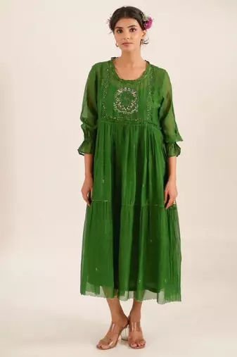 Bottle green victorian sparrow