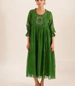 Bottle green victorian sparrow