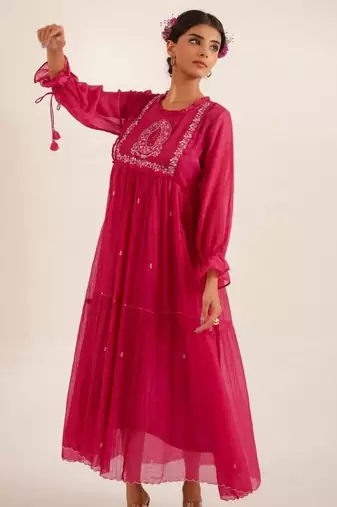 Rani pink victorian sparrow dress