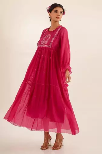 Rani pink victorian sparrow dress