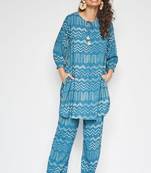 Women's floral printed kurta set