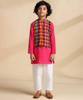 Multicolor printed cotton nehru jacket 2
