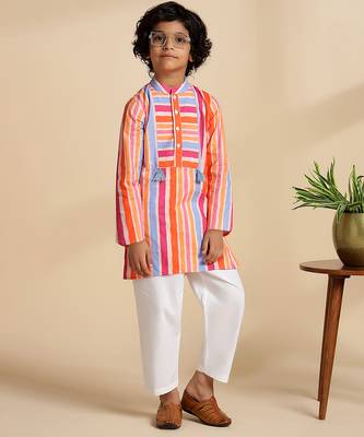 Multicolor printed cotton kurta set 2