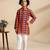 Multicolor printed cotton kurta set