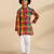 Multicolor printed cotton kurta set