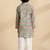 Green printed cotton kurta set