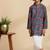 Multicolor printed cotton kurta set