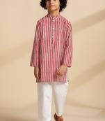 Multicolor printed cotton kurta set