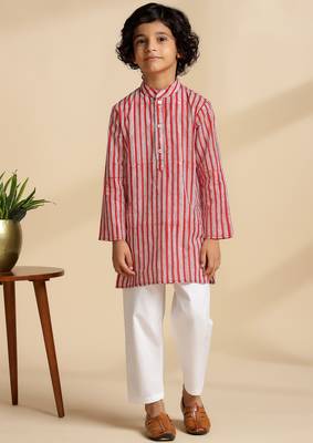 Multicolor printed cotton kurta set 2