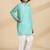 Blue plain cotton kurta set