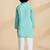Blue plain cotton kurta set